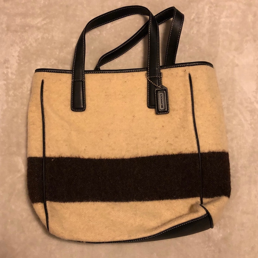 Vintage COACH Wool Tote